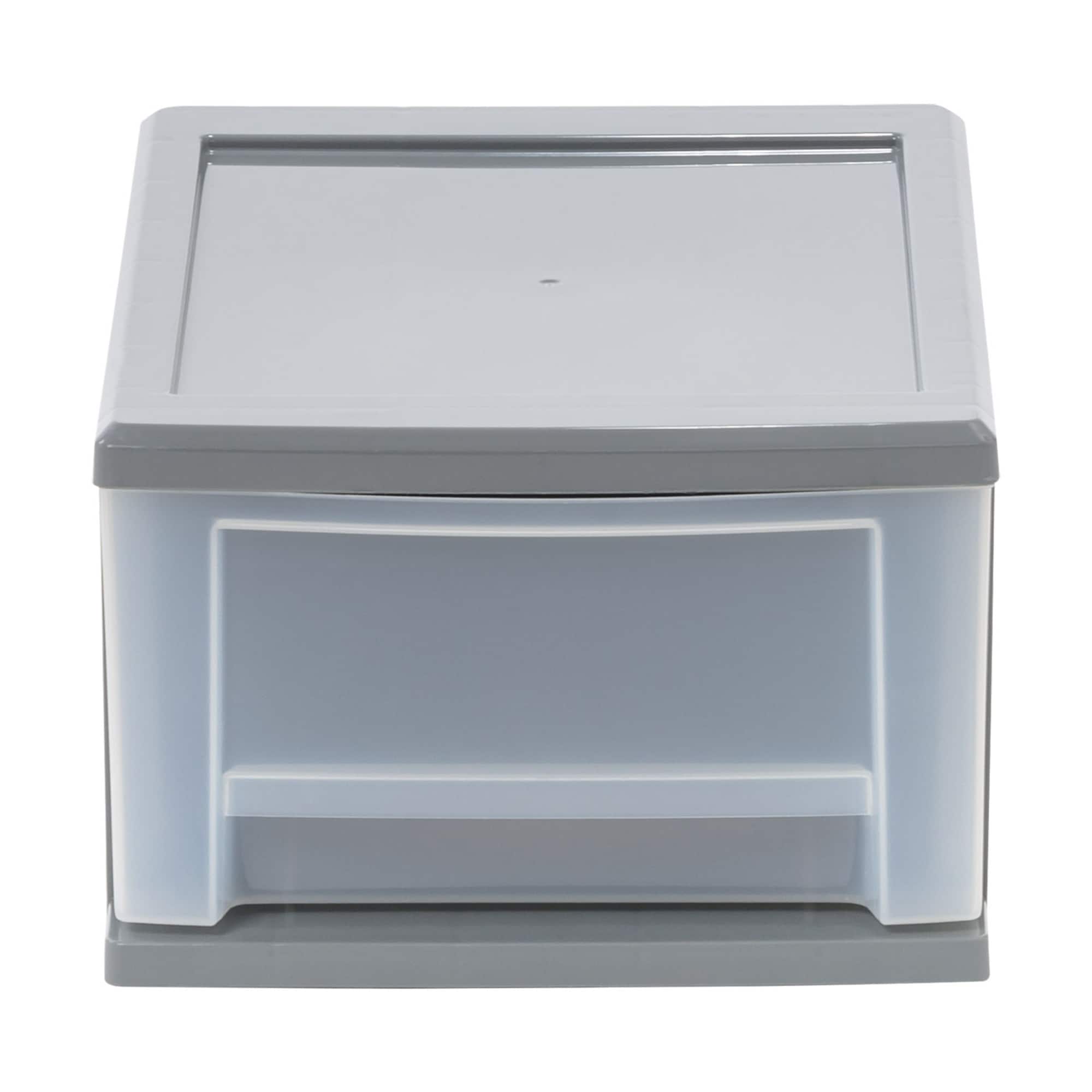 Iris® 6.5qt. Gray Stackable Drawer, 5 Pack
